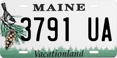 ME license plate 3791UA