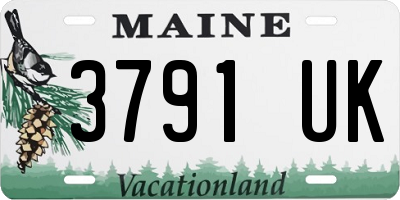 ME license plate 3791UK