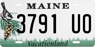 ME license plate 3791UO