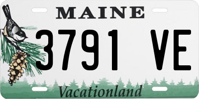 ME license plate 3791VE