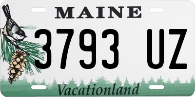 ME license plate 3793UZ