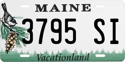 ME license plate 3795SI