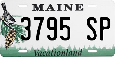 ME license plate 3795SP