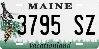 ME license plate 3795SZ