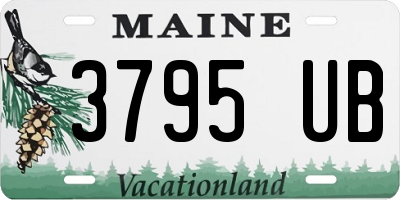 ME license plate 3795UB