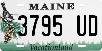 ME license plate 3795UD