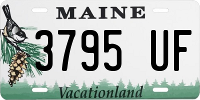 ME license plate 3795UF