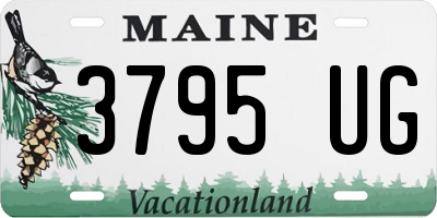 ME license plate 3795UG