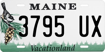 ME license plate 3795UX