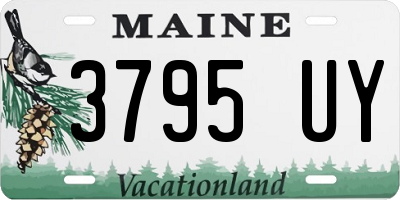 ME license plate 3795UY