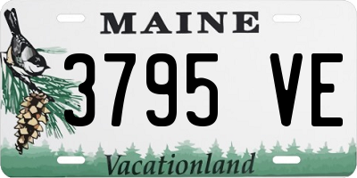 ME license plate 3795VE