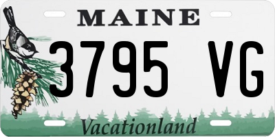 ME license plate 3795VG