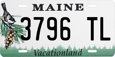 ME license plate 3796TL