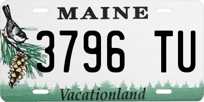 ME license plate 3796TU
