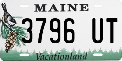 ME license plate 3796UT