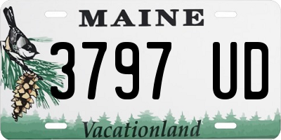 ME license plate 3797UD