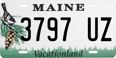 ME license plate 3797UZ