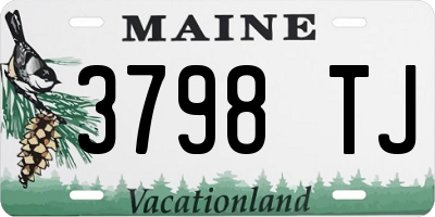 ME license plate 3798TJ