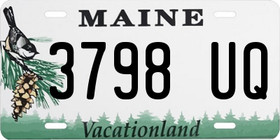 ME license plate 3798UQ