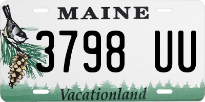 ME license plate 3798UU