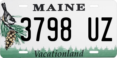 ME license plate 3798UZ