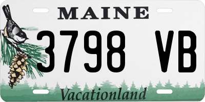 ME license plate 3798VB