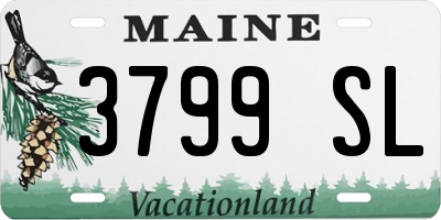 ME license plate 3799SL