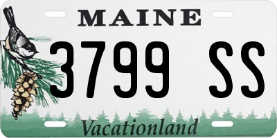 ME license plate 3799SS