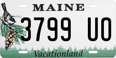 ME license plate 3799UO