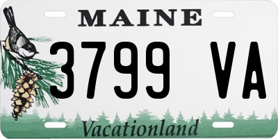 ME license plate 3799VA
