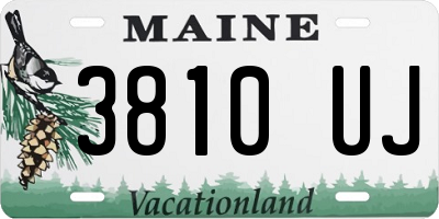 ME license plate 3810UJ