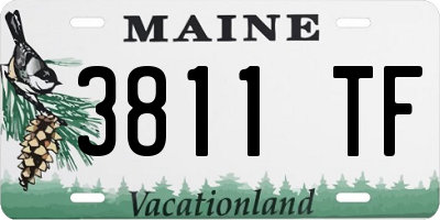 ME license plate 3811TF