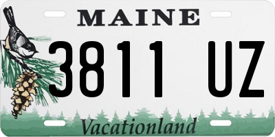 ME license plate 3811UZ