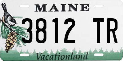 ME license plate 3812TR
