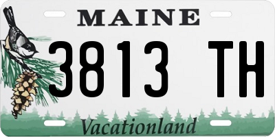 ME license plate 3813TH
