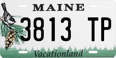 ME license plate 3813TP