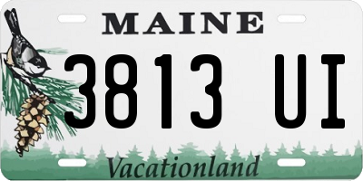 ME license plate 3813UI