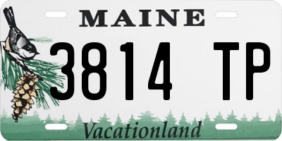 ME license plate 3814TP