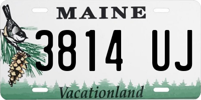 ME license plate 3814UJ