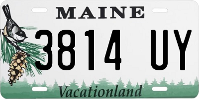 ME license plate 3814UY