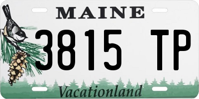 ME license plate 3815TP