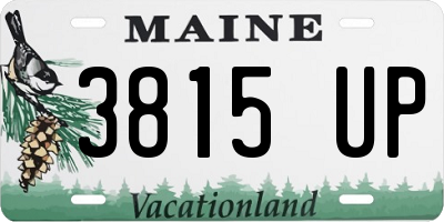 ME license plate 3815UP