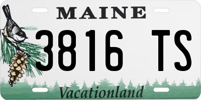 ME license plate 3816TS