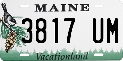 ME license plate 3817UM