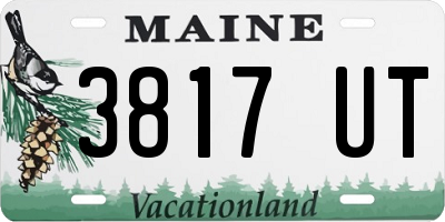 ME license plate 3817UT