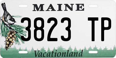ME license plate 3823TP