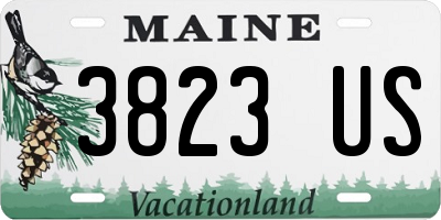 ME license plate 3823US