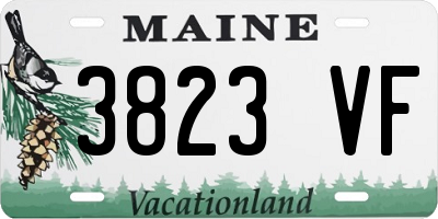 ME license plate 3823VF