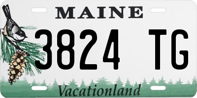 ME license plate 3824TG