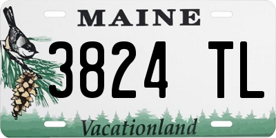 ME license plate 3824TL